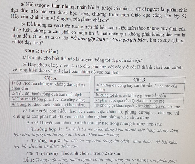 Em làm gì khi biết ba mẹ mua điểm cho mình? - Ảnh 2. Em làm gì khi biết ba mẹ mua điểm cho mình? - Ảnh 2.
