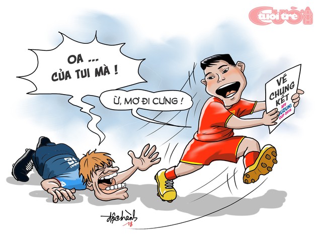 Biếm họa từ chảo lửa Mỹ Đình - Ảnh 3.