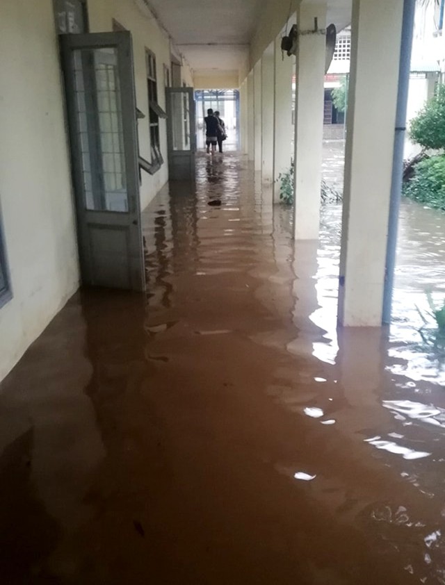 Bình Định: hàng chục ngàn học sinh nghỉ học tránh lũ - Ảnh 2. Bình Định: hàng chục ngàn học sinh nghỉ học tránh lũ - Ảnh 2.