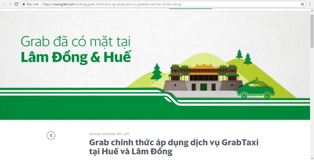 Huế xử lý GrabTaxi hoạt động chui - Ảnh 2. Huế xử lý GrabTaxi hoạt động chui - Ảnh 2.