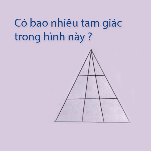 Đố vui... nổ não: Có bao nhiêu hình tam giác trong ảnh? - Ảnh 1.