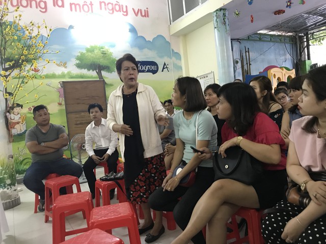 Trường dừng hoạt động vì ớn công trình 22 tầng đang xây - Ảnh 2.