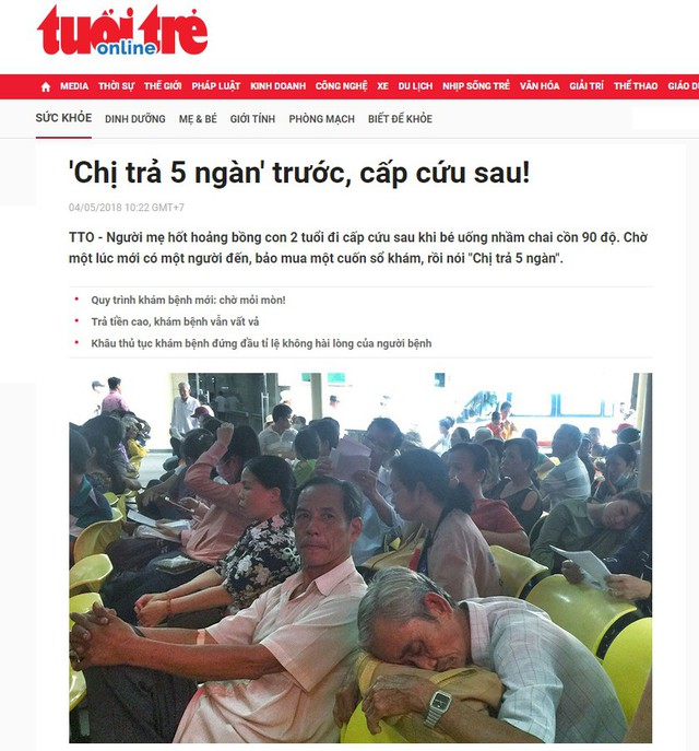 Chủ tịch Hà Nội chỉ đạo làm rõ vụ trả 5 ngàn trước, cấp cứu sau - Ảnh 1.