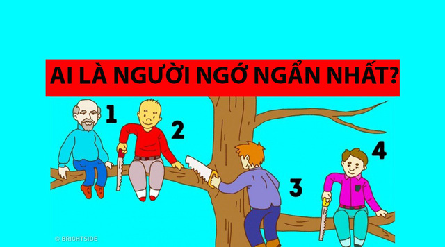 Trắc nghiệm vui: Ai là người ngớ ngẩn nhất? - Ảnh 1.