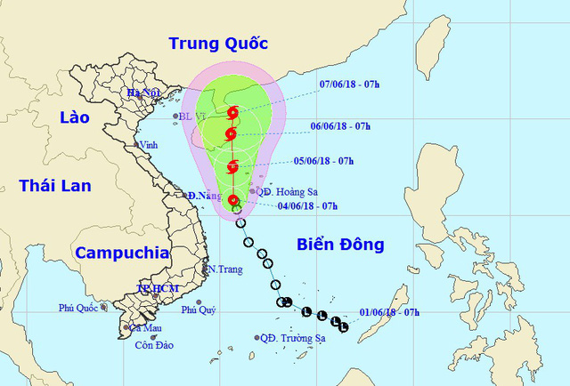 Áp thấp tiếp tục di chuyển hướng bắc, giật cấp 8 - Ảnh 1.