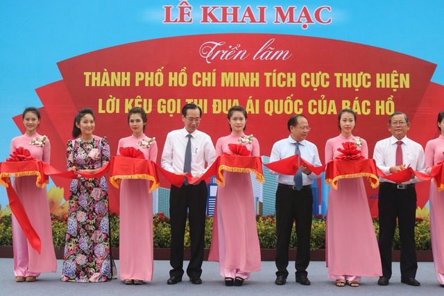 Triển lãm hình ảnh kêu gọi thi đua ái quốc của Bác - Ảnh 1.