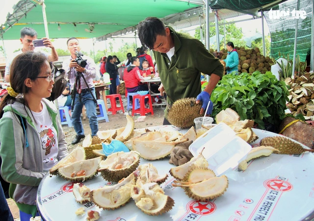 Ùn ùn đi ăn sầu riêng siêu rẻ, chỉ 19.000 đồng/kg - Ảnh 1.