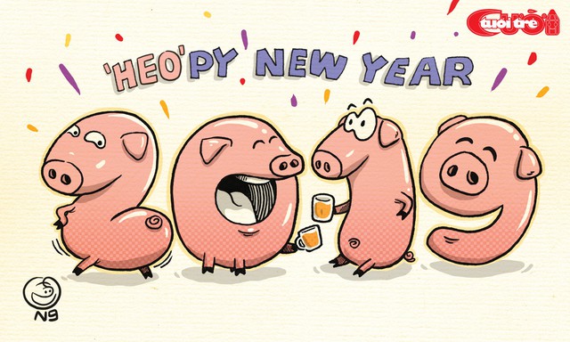 Biếm họa chào năm Kỷ Hợi 2019 - Ảnh 1.