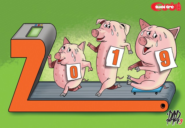 Biếm họa chào năm Kỷ Hợi 2019 - Ảnh 2.