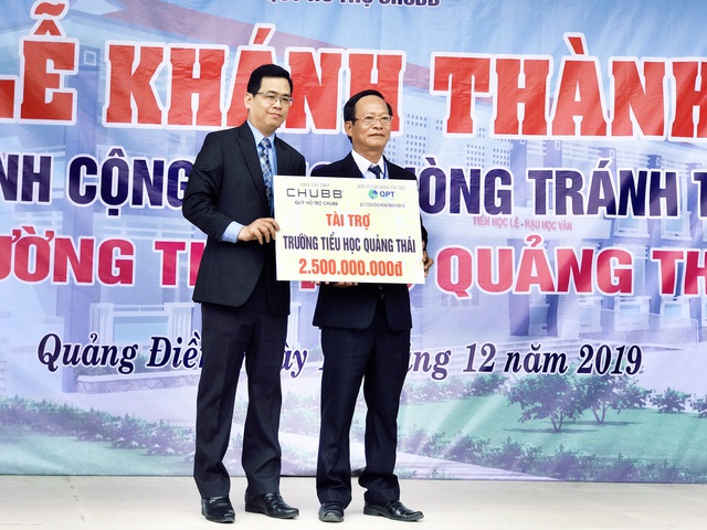 Chubb Life Việt Nam và Chubb Charitable Foundation khánh thành trường học tại Huế - Ảnh 4.