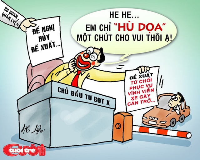 Biếm họa doanh nghiệp vượt luật cấm xe vào cao tốc - Ảnh 5.