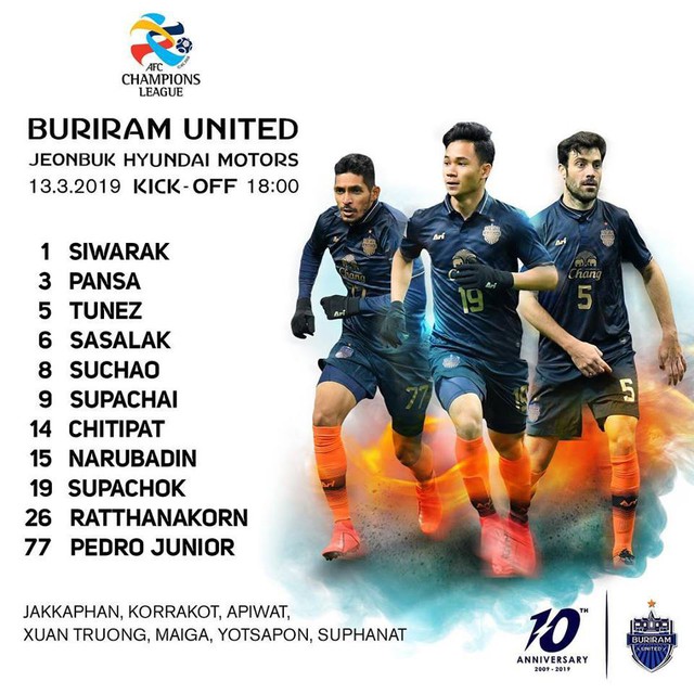 Xuân Trường lại ngồi ngoài ở trận Buriram thắng Jeonbuk 1-0 - Ảnh 1.
