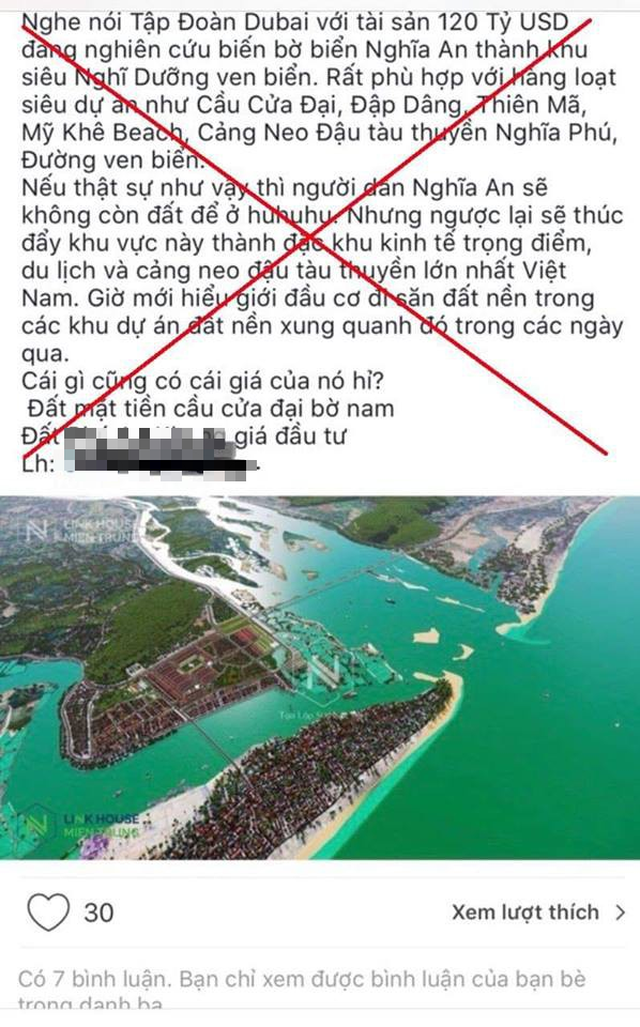 Xử lý người tung tin giả siêu dự án TP Quảng Ngãi trên mạng - Ảnh 1.