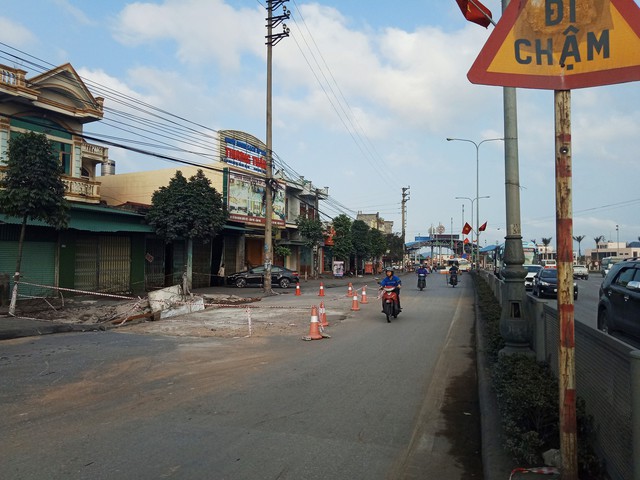 Cơ bản khắc phục xong hố tử thần trên quốc lộ 18 - Ảnh 2. Cơ bản khắc phục xong hố tử thần trên quốc lộ 18 - Ảnh 2.