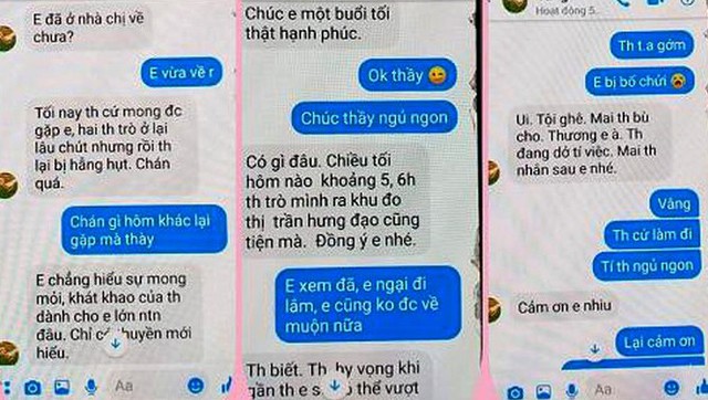 Yêu cầu xác minh, báo cáo vụ thầy giáo gạ tình học sinh - Ảnh 2. Yêu cầu xác minh, báo cáo vụ thầy giáo gạ tình học sinh - Ảnh 2.