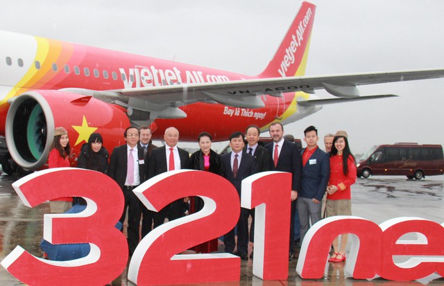 Vietjet nhận bàn giao máy bay thế hệ mới A321neo - Ảnh 3. Vietjet nhận bàn giao máy bay thế hệ mới A321neo - Ảnh 3.