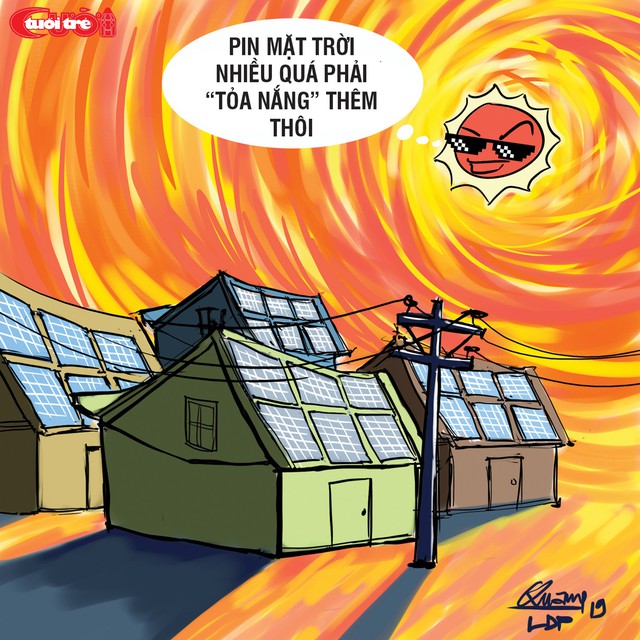 Biếm họa điện mặt giời - Ảnh 1.