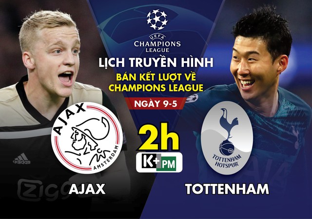 Lịch trực tiếp Ajax gặp Tottenham - Ảnh 1.