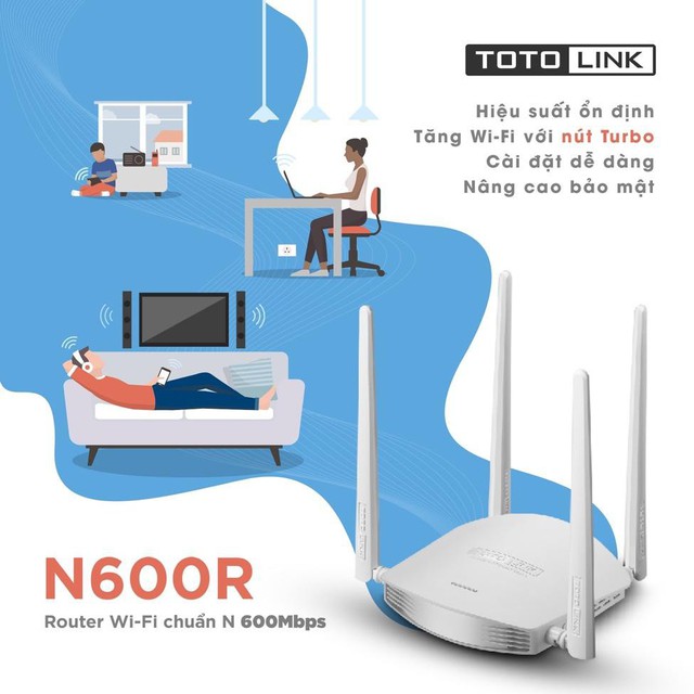 TOTOLINK N600R - sự lựa chọn thông minh cho wifi gia đình bạn - Ảnh 2. TOTOLINK N600R - sự lựa chọn thông minh cho wifi gia đình bạn - Ảnh 2.