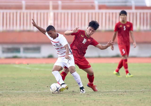 Thua U18 Campuchia, U18 Việt Nam dừng bước ở vòng bảng giải đấu trên sân nhà - Ảnh 2. Thua U18 Campuchia, U18 Việt Nam dừng bước ở vòng bảng giải đấu trên sân nhà - Ảnh 2.