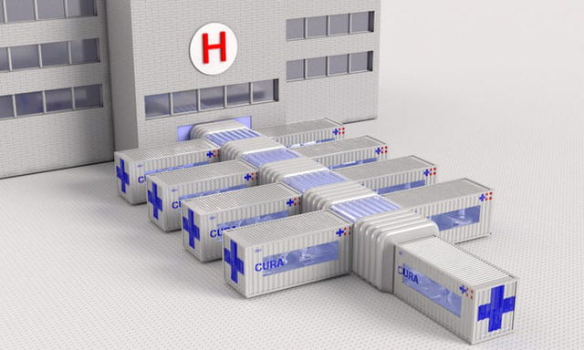 Thiết kế biến container thành bệnh viện điều trị COVID-19 - Ảnh 1.
