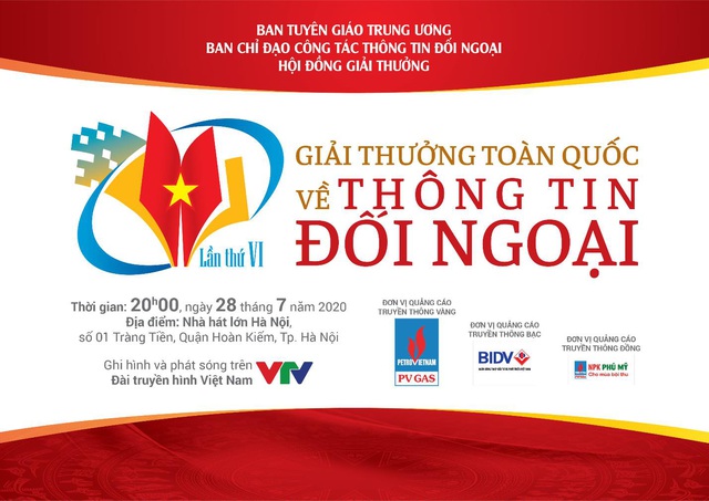 Sắp tổ chức trao Giải thưởng toàn quốc về thông tin đối ngoại lần thứ VI - Ảnh 1.