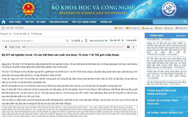 Kit Xét Nghiệm Của Việt Á Được Thổi Phồng Ra Sao? - Tuổi Trẻ Online