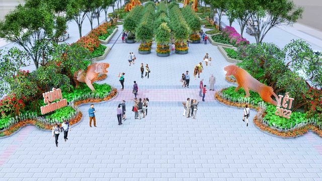 Đường hoa Nguyễn Huệ 2022 sẽ có không gian tri ân đồng bào cả nước - Ảnh 4.