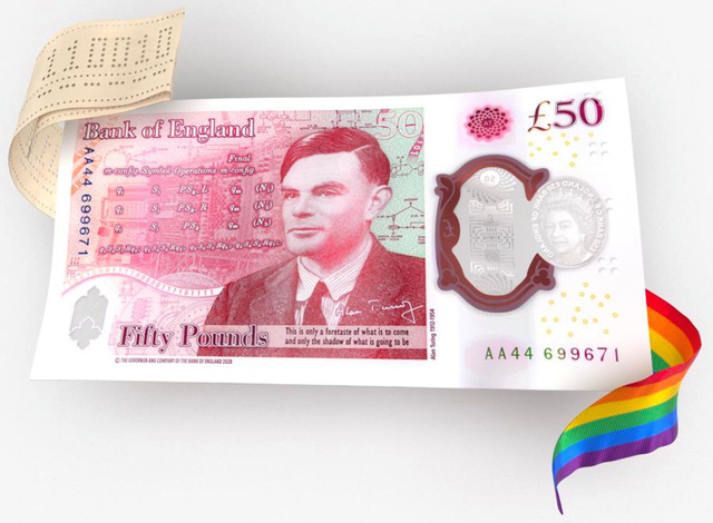 BoE sắp phát hành đồng tiền 50 bảng Anh mới in hình nhà toán học Alan Turing - Ảnh 1. BoE sắp phát hành đồng tiền 50 bảng Anh mới in hình nhà toán học Alan Turing - Ảnh 1.