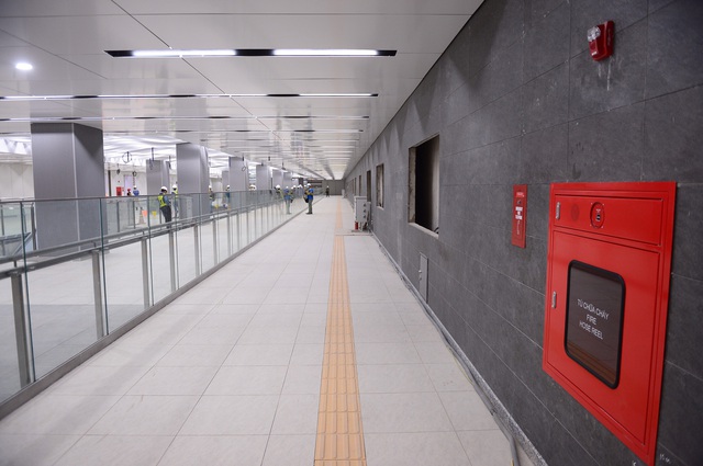 Ngắm diện mạo tầng B1 ga Ba Son của metro số 1 - Ảnh 1.
