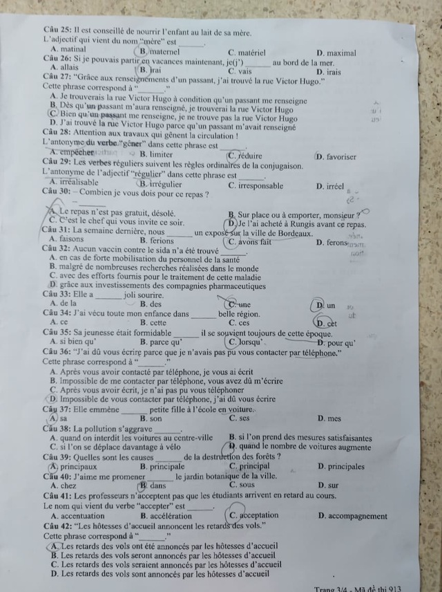 Đề và bài giải môn ngoại ngữ kỳ thi tốt nghiệp THPT 2021 - Ảnh 32.
