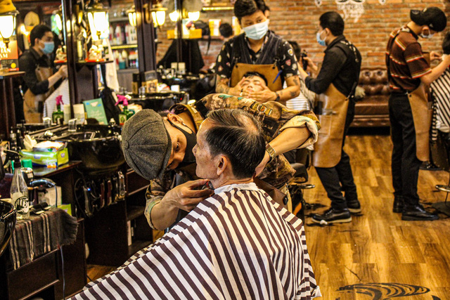 Dạy nghề tóc nam barber tóc nữ