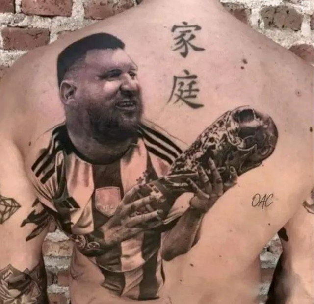 Fan đua nhau xăm hình Messi sau World Cup: Đẹp - xấu còn tùy... duyên phận?! - Ảnh 1.