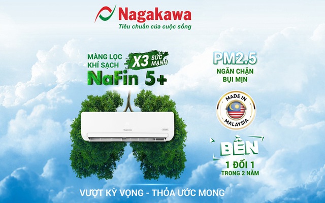 Công nghệ màng lọc khí sạch NaFin 5+ X3 sức mạnh giúp ngăn chặn bụi mịn - Ảnh 1.