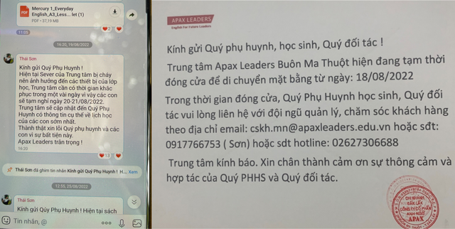 Trung tâm Anh ngữ Apax Leaders Buôn Ma Thuột bị đòi tiền mặt bằng - Ảnh 3. Trung tâm Anh ngữ Apax Leaders Buôn Ma Thuột bị đòi tiền mặt bằng - Ảnh 3.