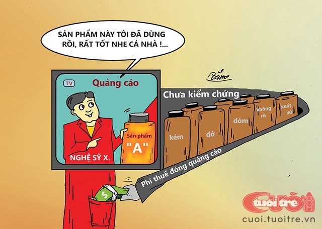 Khi nghệ sĩ quảng cáo thần dược giả - Ảnh 3.