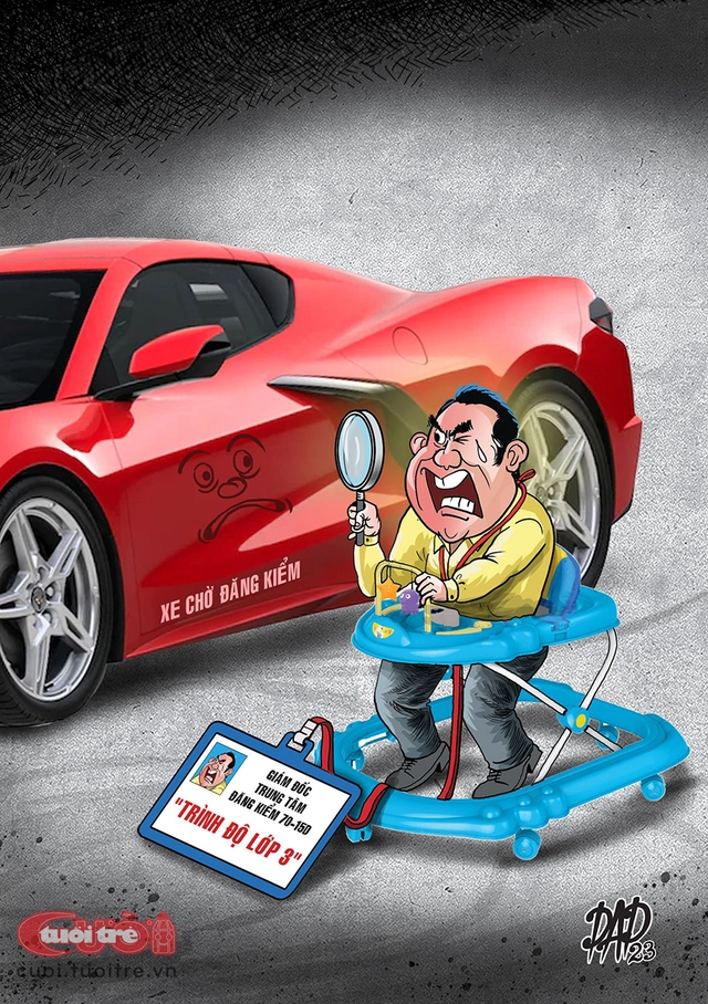 Lạ lùng giám đốc trung tâm đăng kiểm không biết chữ - Ảnh 1.