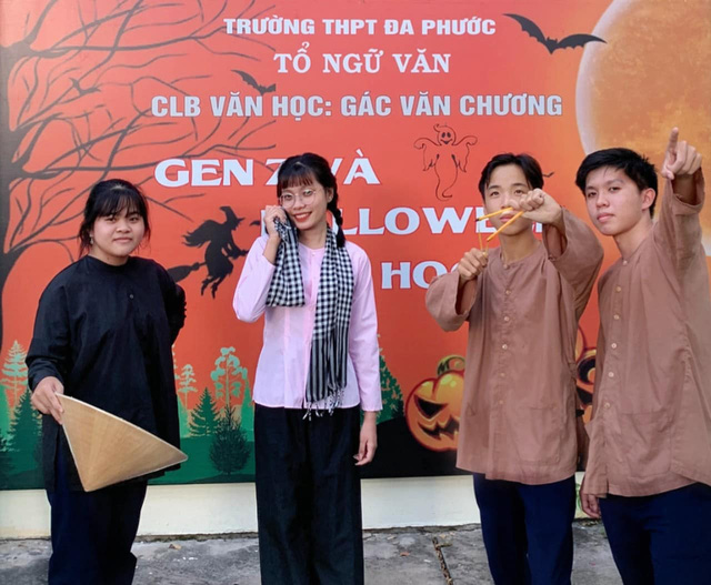 Teen Trường THPT Đa Phước học văn qua hóa trang Halloween - Ảnh 4.