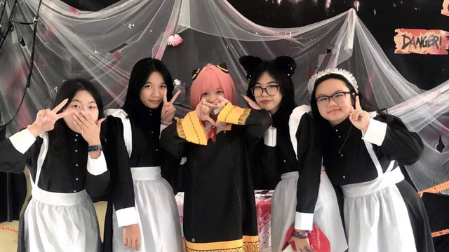 Teen THPT Chuyên Thoại Ngọc Hầu khoe bộ cánh hóa trang halloween được đầu tư công phu - Ảnh: CLB TRUYỀN THÔNG