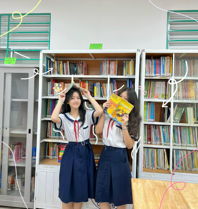 Quá là “dưỡng thê” bộ ảnh học trường mới vui phơi phới của teen THCS Kim Đồng - Ảnh 3.