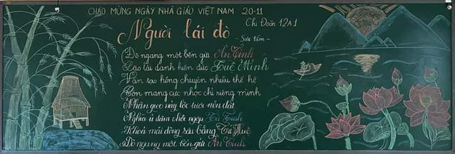Mê mẩn những bức tranh phấn mừng 20-11 của teen THPT Chu Văn An (Đắk Nông)- Ảnh 7.
