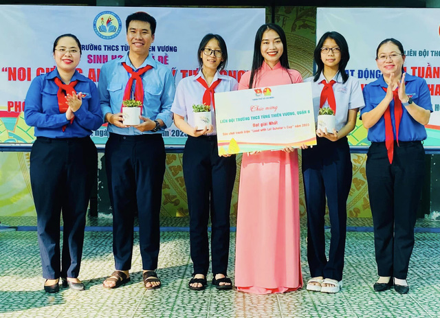 Trường THCS Tùng Thiện Vương (quận 8, TP.HCM) đoạt giải nhất sân chơi tranh biện- Ảnh 1.