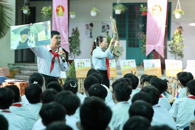 Hơn 1000 học sinh THCS Bình Trị Đông cùng phòng chống bạo lực học đường - Ảnh 8.