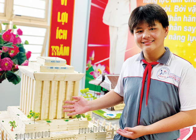 Ghé thăm không gian văn hóa Hồ Chí Minh của teen THCS Nguyễn Hữu Thọ- Ảnh 3.