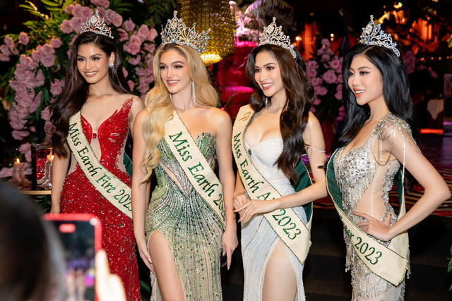 Top 4 Miss Earth 2023 khoe nhan sắc đỉnh cao bên cạnh Trương Ngọc Ánh- Ảnh 6.