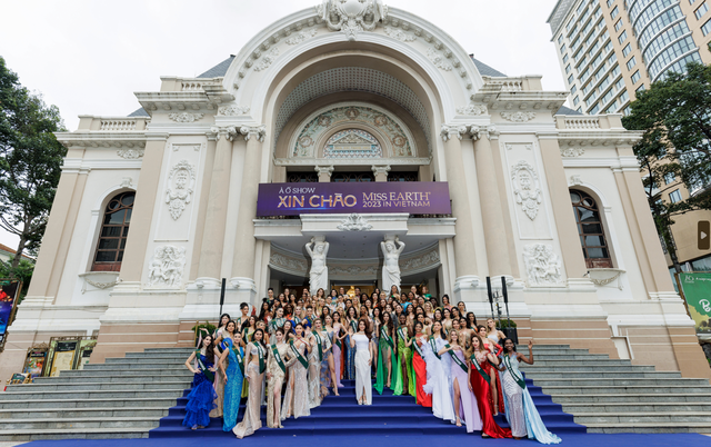90 thí sinh Miss Earth 2023 mở đầu chuỗi hoạt động văn hóa độc đáo- Ảnh 1.