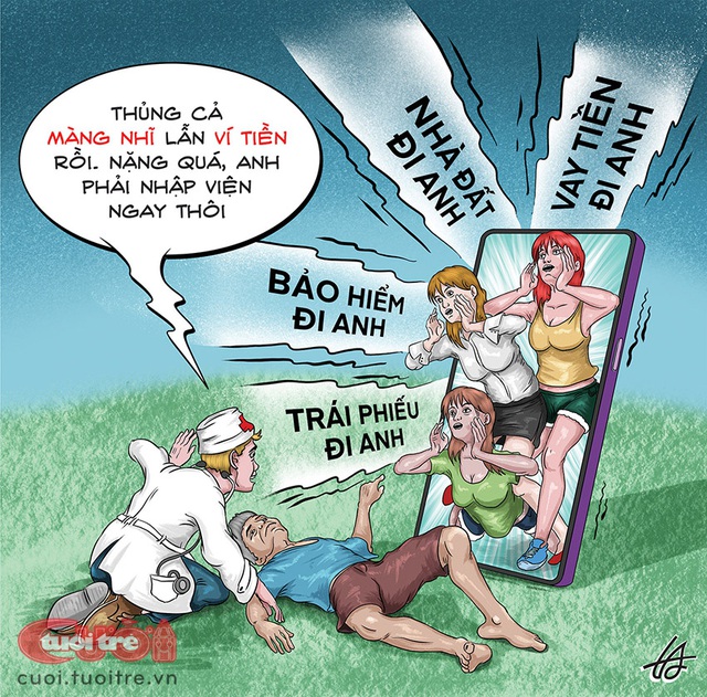 Nhập viện vì bị tra tấn qua điện thoại - Ảnh 1.