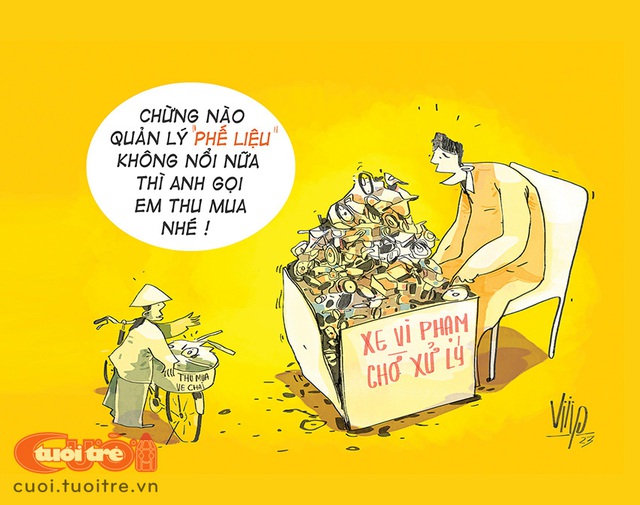 Xe máy dầm mưa dãi nắng vì... cái quy trình - Ảnh 1.