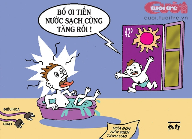 Đau đầu với điện, nước mùa nóng - Ảnh 1.