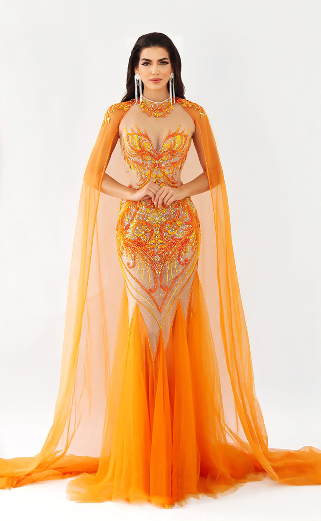 Diện đồ của NTK Nguyễn Minh Tuấn, người đẹp Curaçao ẵm 3 giải lớn tại Miss Supranational - Ảnh 4.